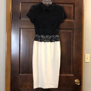 Black and White Dress New York & Company Eva Mendez